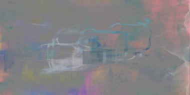 Modern geometrik soyut. 3B görüntüleme