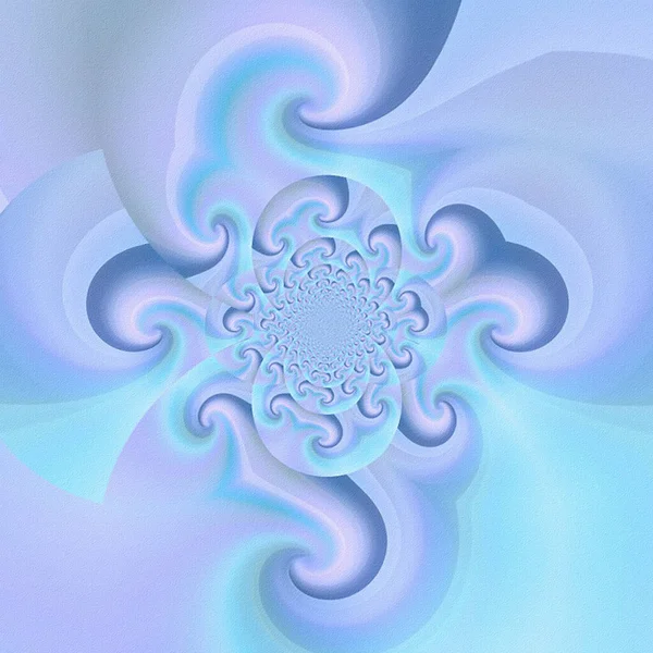 Fractal Tons Azul Renderização — Fotografia de Stock