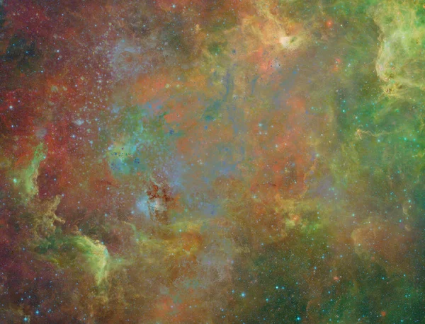Cette Image Observatoire Spatial Herschel Esa Montre Une Partie Nébuleuse — Photo