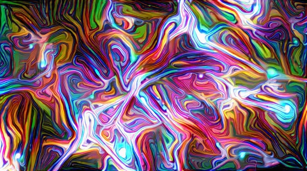 Pintura Abstracta Vívida Renderizado —  Fotos de Stock