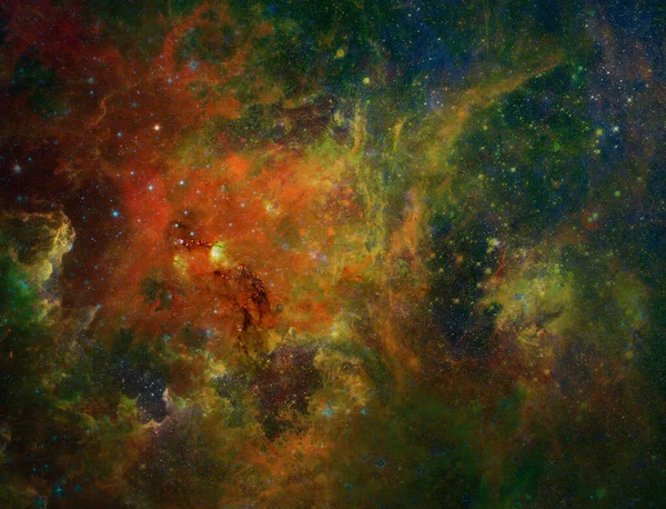 Cette Image Observatoire Spatial Herschel Esa Montre Une Partie Nébuleuse — Photo