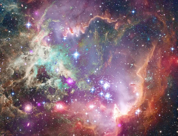 Этом Снимке Космической Обсерватории Гершеля Показана Часть Туманности Розетта Звездного — стоковое фото