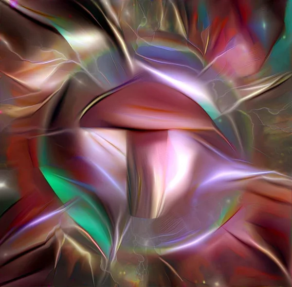 Abstract Mushroom Digital Art Rendering — Stock Photo, Image