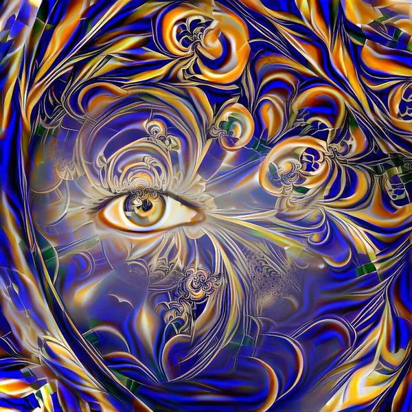 Eye Abstract Scene Rendering — Stock Photo, Image