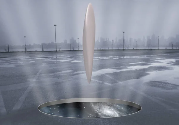 Ufo Portal Parking Lot — Stock Photo, Image