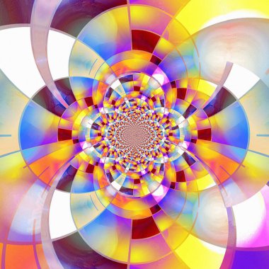 Modern geometrik sanat. Soyut fraktal