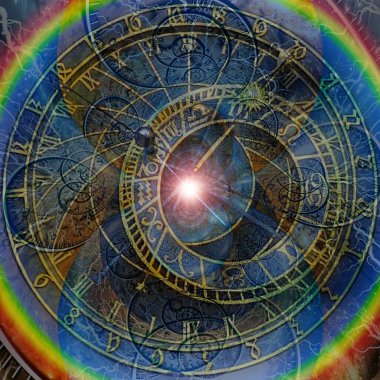 Zodiac saat kolajı. 3B görüntüleme