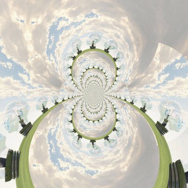 İnsan kafası şeklinde ampuller. 3B görüntüleme