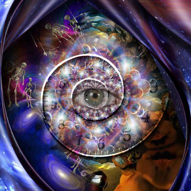 Zaman sarmalı. 3B görüntüleme