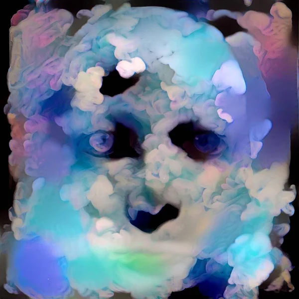 Mystisk Mask Abstrakt Konst — Stockfoto