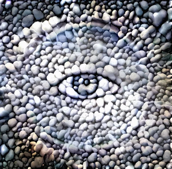 Ludzkie Oko Obraz Abstrakcyjny Renderowanie — Zdjęcie stockowe