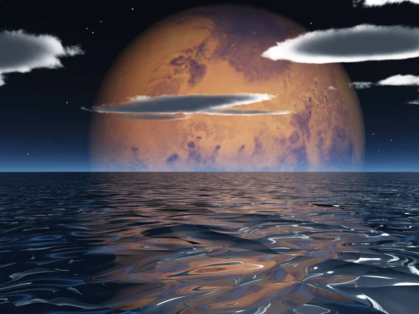 Océano Exoplaneta Renderizado —  Fotos de Stock