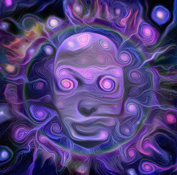 Mystic Faces Rendering — Stock Photo, Image