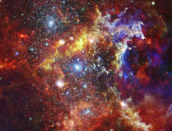 Этом Снимке Космической Обсерватории Гершеля Показана Часть Туманности Розетта Звездного — стоковое фото