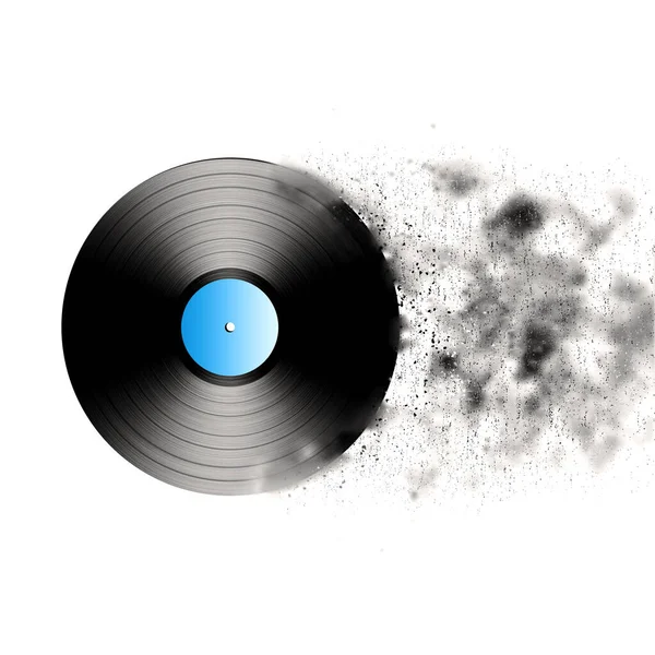 Illustrated Record White — Stock Photo, Image