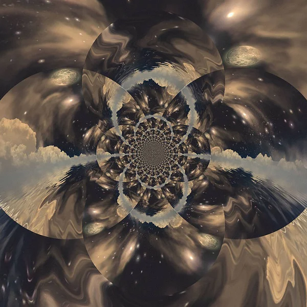 Fractal Del Cielo Surrealista — Foto de Stock