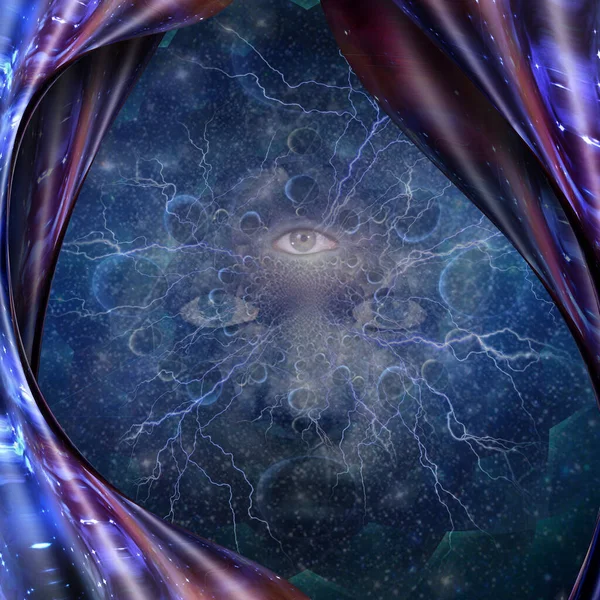 Trzecie Oko Kosmosie — Zdjęcie stockowe