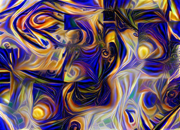 Abstracte Kunst Digitaal Schilderen Weergave — Stockfoto