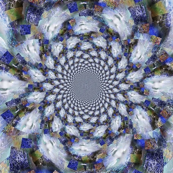 Geometrik Soyut Modern Fraktal Model Görüntüleme — Stok fotoğraf