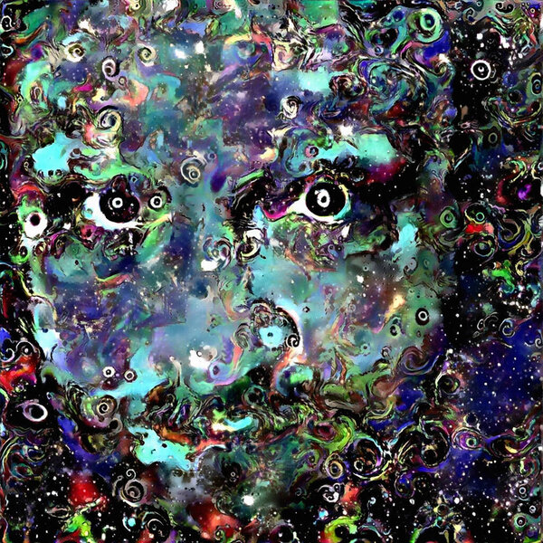 Abstract man face. 3D rendering