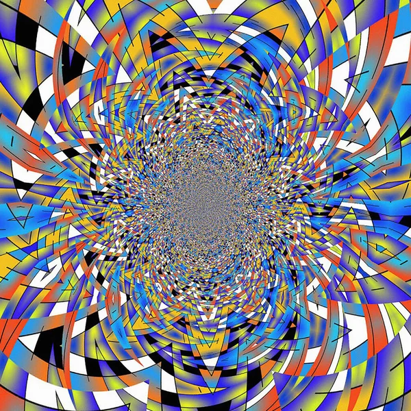 Fractal Colorido Com Formas Geométricas Renderização — Fotografia de Stock