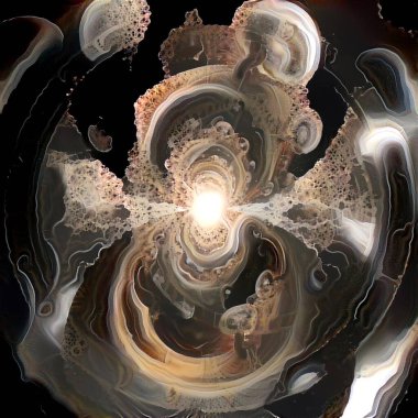 Soyut arkaplan. Modern dijital sanat. 3B görüntüleme