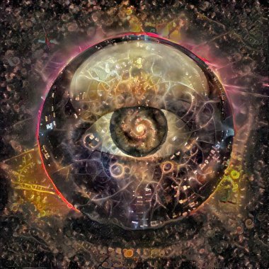 Göz küre içinde. 3B görüntüleme