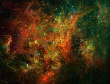 ESA 'nın Herschel Uzay Gözlemevi' nden gelen bu görüntü Rosette nebulasının bir parçasını gösteriyor. Dünya 'dan 5.000 ışık yılı uzaklıkta, tek boynuzlu at takımyıldızında..