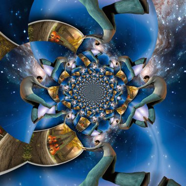 Gerçekliğin perdesini indiriyor. Fraktal sanat