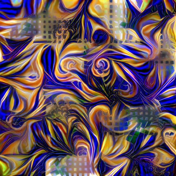 Digital Abstract Art Painting Rendering — Stock Photo, Image