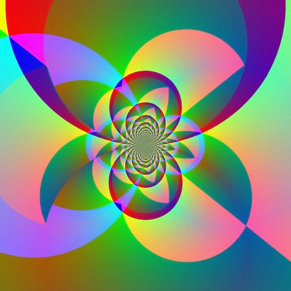 Colorful Kaleidoscopic Fractal Rendering — Stock Photo, Image