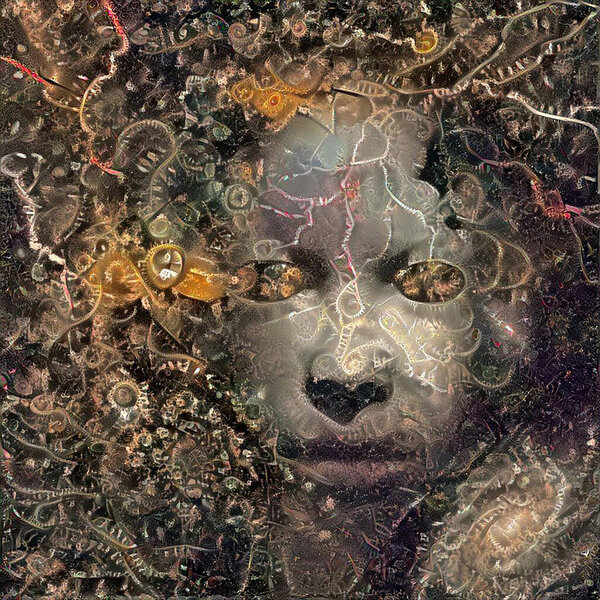 Mask of mystery. Abstract art