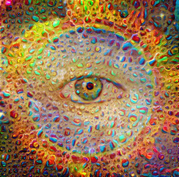 Ludzkie Oko Obraz Abstrakcyjny Renderowanie — Zdjęcie stockowe