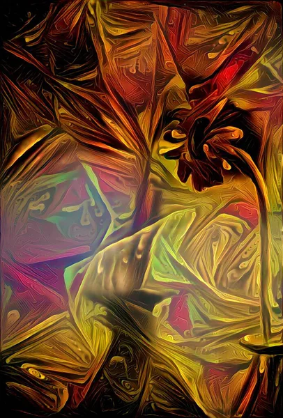 Квітка Барвиста Абстракція Візуалізація — стокове фото
