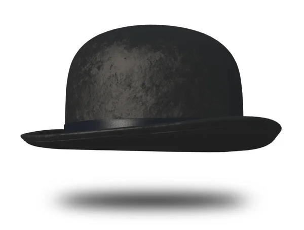 Bowler Chapéu Modelo Renderizado — Fotografia de Stock