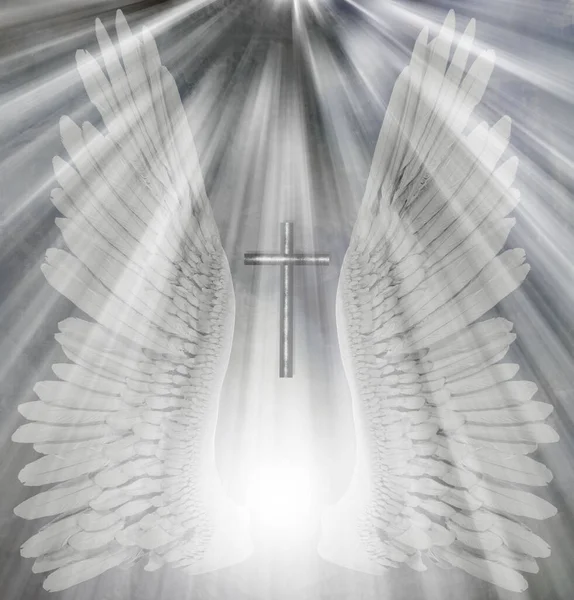 Angels Wings Light Rendering — Stock Photo, Image