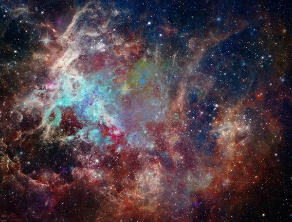 Această Imagine Observatorul Spațial Herschel Esa Arată Porțiune Nebuloasei Rosette — Fotografie, imagine de stoc