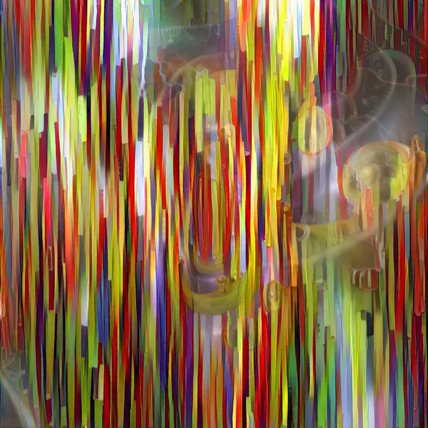 Pintura Abstracta Colorida Arte Digital Moderno Renderizado —  Fotos de Stock