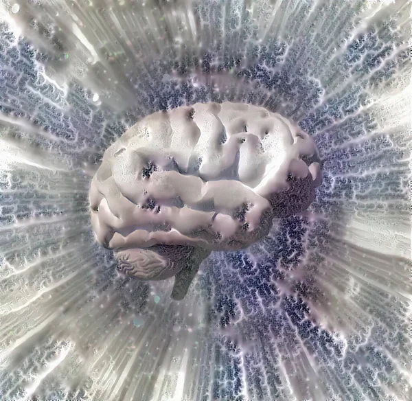 Creierul Uman Abstract Redare — Fotografie, imagine de stoc