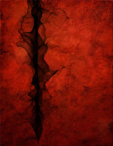 Легка Рідина Абстрактний Дим Червоному Тлі Візуалізація — стокове фото