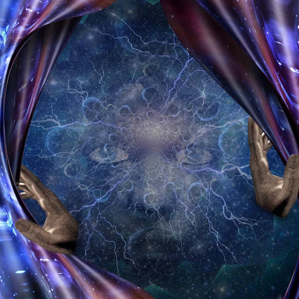 Yaratıcının Yüzü Elleri — Stok fotoğraf