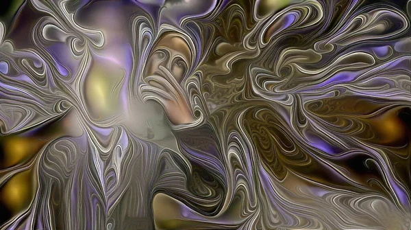 Man Mask Abstract Art — Stock Photo, Image