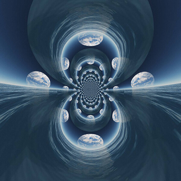 Water planet landscape fractal