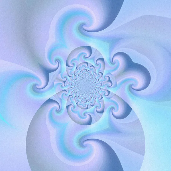 Fractal Tons Azul Renderização — Fotografia de Stock