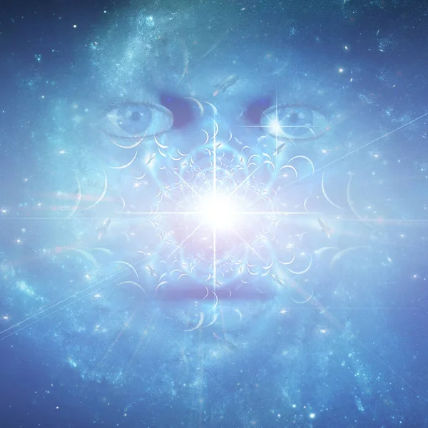 Face Eternity Rendering — Stock Photo, Image