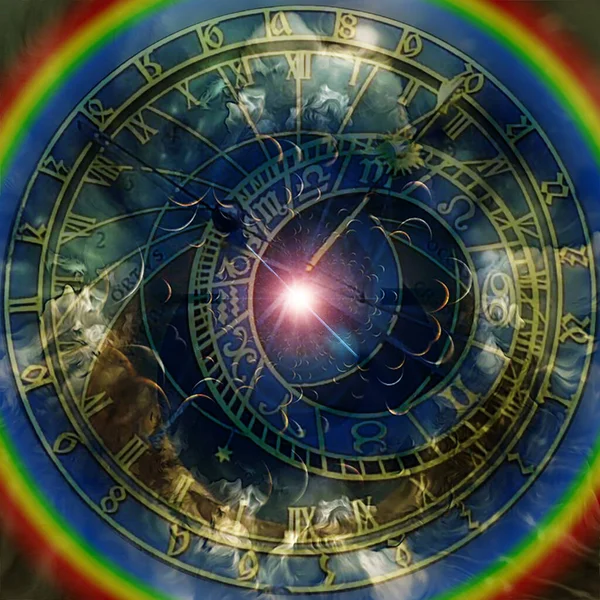 Zodiac saat kolajı. 3B görüntüleme