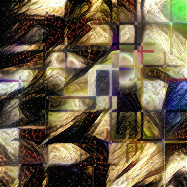Kleurrijke Abstracte Achtergrond Weergave — Stockfoto