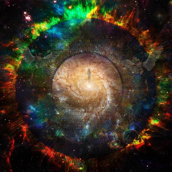 Der Weg Die Ewigkeit Die Seele Des Menschen Universum — Stockfoto
