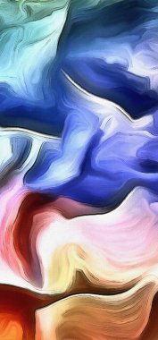 Canlı ve soyut. Renkler ve Gölgeler.