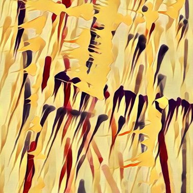 Tablo üzerinde soyut resim. Fırça darbeleri. 3B görüntüleme